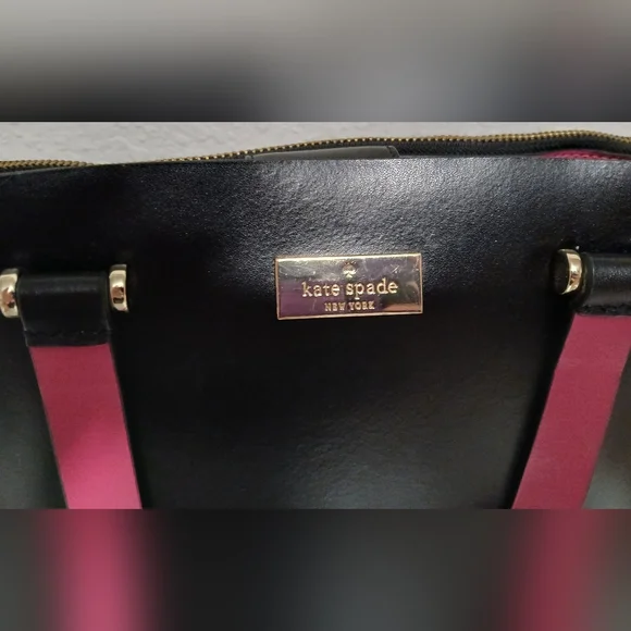 Kate Spade Black & Pink Purse - Picture 2 of 16